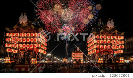 夏祭りと花火大会 128622001