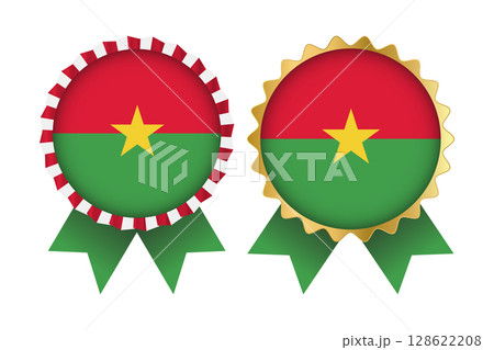 Vector Medal Set Designs of Burkina Faso Template 128622208