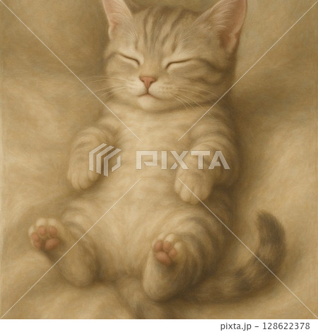 寝ている猫 128622378