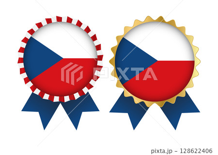 Vector Medal Set Designs of Czech Republic Template 128622406