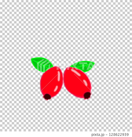 Rosehip, rose fruit, simple 128622939