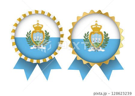 Vector Medal Set Designs of San Marino Template 128623239