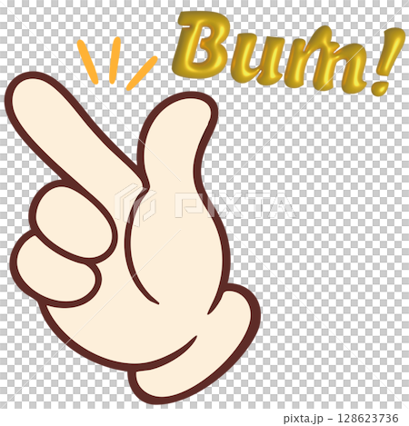 Pop & Retro Style Hand Sign Material Series | Finger Gun Burn Pop & Retro Style Hand Sign Material Series | Finger Gun Burn 128623736