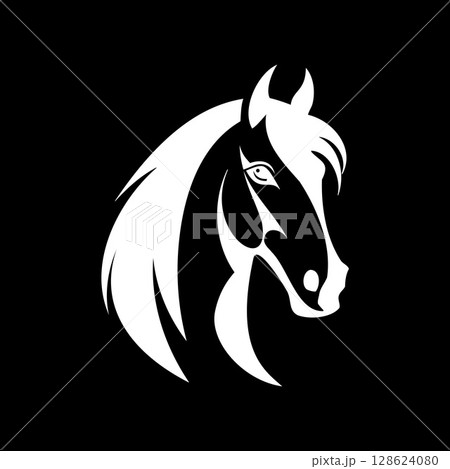 Horse head 128624080