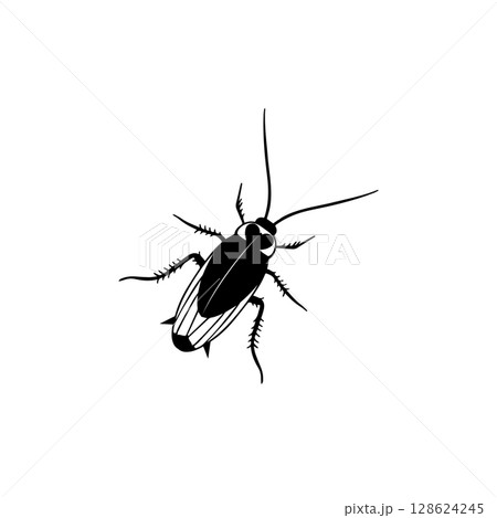 icon simple vectors illustration of cockroach animal 128624245
