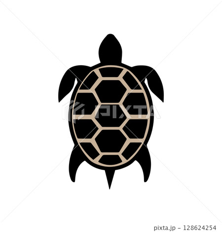 Turtle marine animal icon. Sea turtle silhouette. vector illustration Turtle marine animal icon. Sea turtle silhouette. vector illustration 128624254