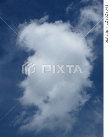 リーセントなびかす男の横顔雲 128625041