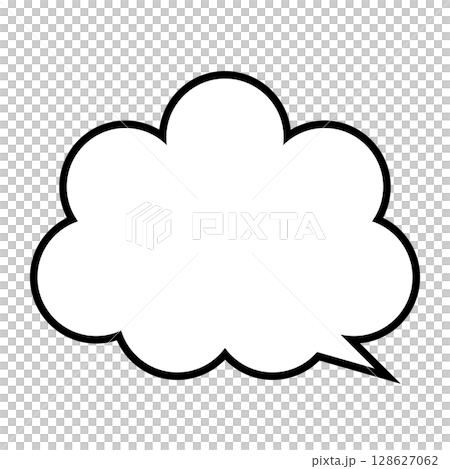 簡單的語音氣泡圖-蓬鬆 簡單的語音氣泡圖-蓬鬆 128627062