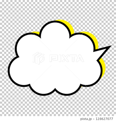 簡單的語音氣泡圖-蓬鬆 128627077