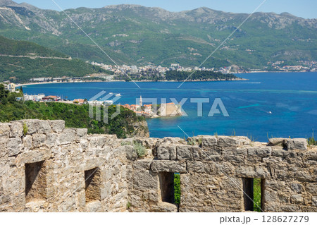 ruins of ancient Fort Mogren in Budva, Montenegro ruins of ancient Fort Mogren in Budva, Montenegro 128627279