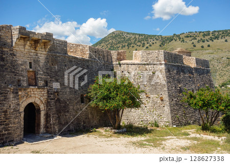 castle of Porto Palermo, near Himara city, Albanian riviera 128627338