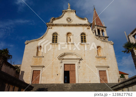 Church of Our Lady of the Annunciation in ancient town of Milna on Brac island, Split, Croatia 128627762