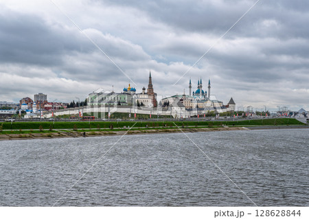 Cityscape of the embankment of the city of Kazan and the Kazan Kremlin. Russia Cityscape of the embankment of the city of Kazan and the Kazan Kremlin. Russia 128628844