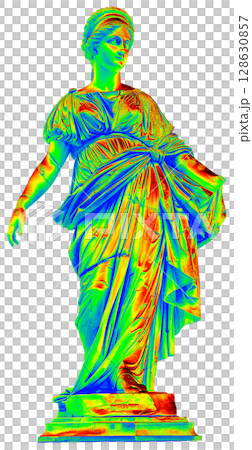glitch statue of a Roman woman cut out sticker 128630857