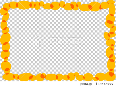Pumpkin-colored frame/Halloween frame 5 Pumpkin-colored frame/Halloween frame 5 128632555