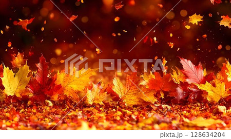 Fiery abstract background blurred texture warm colors 128634204