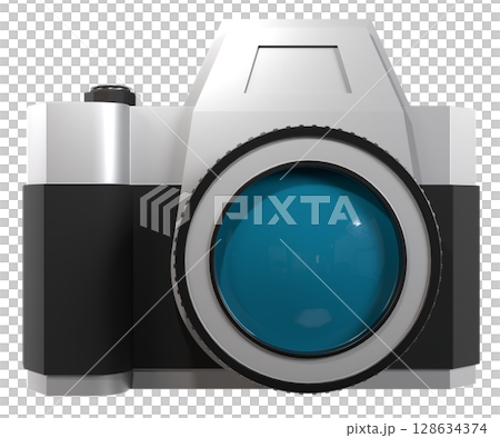 三維單眼相機的插圖素材 128634374