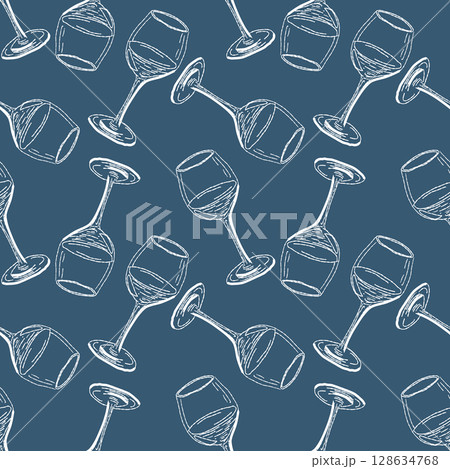 Hand drawn vector seamless pattern trendy italian style dolce vita for invitations, menus design, cards, posters. Hand drawn vector seamless pattern trendy italian style dolce vita for invitations, menus design, cards, posters. 128634768