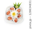 Salmon Maki Japanese food 128634831
