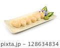 Japanese Hotate Sushi fresh Scallops 128634834