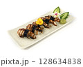 Unagi Sushi with Sauce Japanese food 128634838
