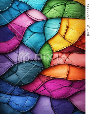 Abstract Colorful Leather Texture Seamless Pattern Design Background art bold rich style image decor 128635335