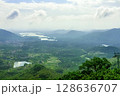 View of the beautiful jungle depths of Yanoda Park on Hainan Island, China. 128636707