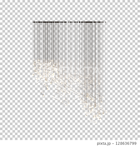 crystal chandelier for the interior isolated on transparent background, home lighting, 3D illustration, cg render crystal chandelier for the interior isolated on transparent background, home lighting, 3D illustration, cg render 128636799