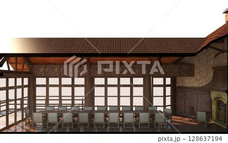 interior visualization, 3D illustration, cg 128637194