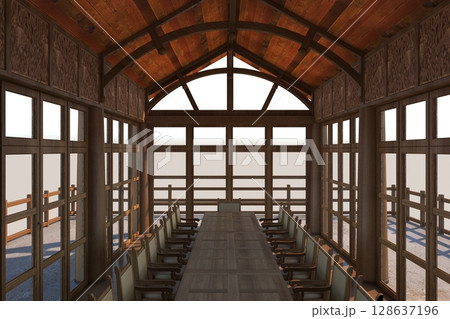 interior visualization, 3D illustration, cg interior visualization, 3D illustration, cg 128637196