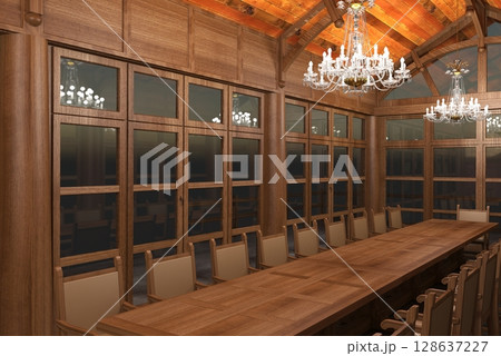 interior visualization, 3D illustration, cg 128637227