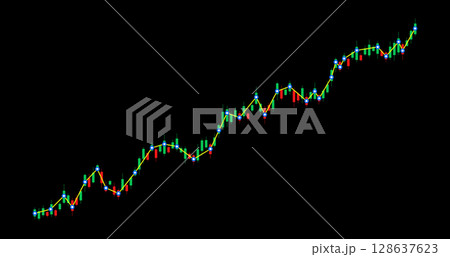 Stock market illustration on isolated background, flat vector illustration Stock market illustration on isolated background, flat vector illustration 128637623