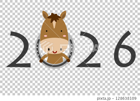 2026年馬年賀年卡 128638109