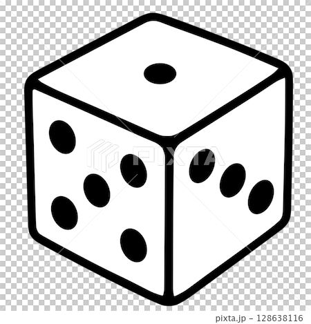 サイコロの出目 128638116