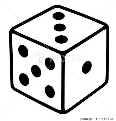 サイコロの出目 128638118
