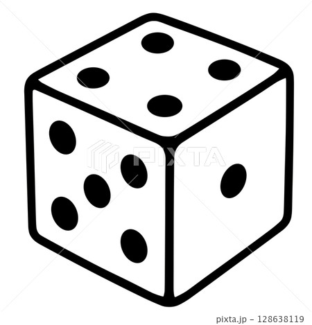 サイコロの出目 128638119