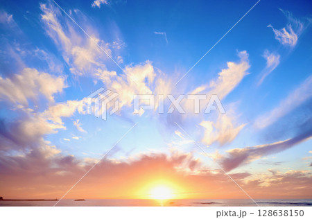 河原子海岸の夜明け 河原子海岸の夜明け 128638150
