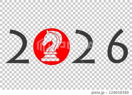 2026年馬年賀年卡 2026年馬年賀年卡 128638380