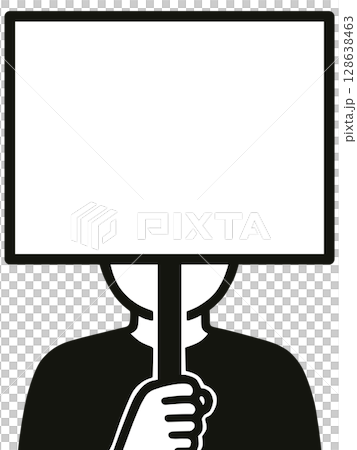 Placard "AI generated image" 128638463