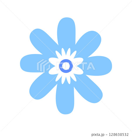 Wild and garden flowers, leaves. Modern vector botanical illustrations in trendy bright colors on white background. hand drawn floral design elements Wild and garden flowers, leaves. Modern vector botanical illustrations in trendy bright colors on white background. hand drawn floral design elements 128638532