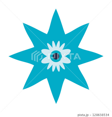Wild and garden flowers, leaves. Modern vector botanical illustrations in trendy bright colors on white background. hand drawn floral design elements 128638534
