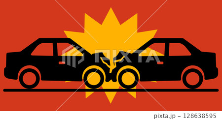 交通事故「AI生成画像」 交通事故「AI生成画像」 128638595