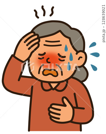 熱中症のお年寄り「AI生成画像」 熱中症のお年寄り「AI生成画像」 128639021