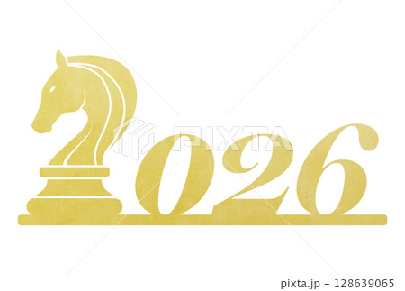 2026年午年年賀状 2026年午年年賀状 128639065