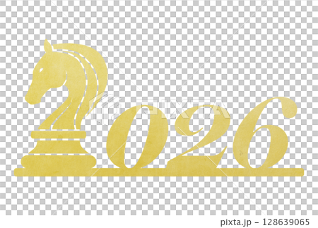 2026年午年年賀状 2026年午年年賀状 128639065