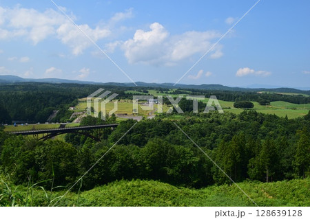 月山高原牧場 最高の眺め 山形県 月山高原牧場 最高の眺め 山形県 128639128