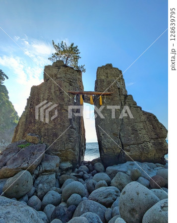 伊豆稲取のはさみ石 14 128639795