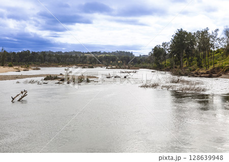 The Nepean River flowing through Yarramundi Reserve The Nepean River flowing through Yarramundi Reserve 128639948