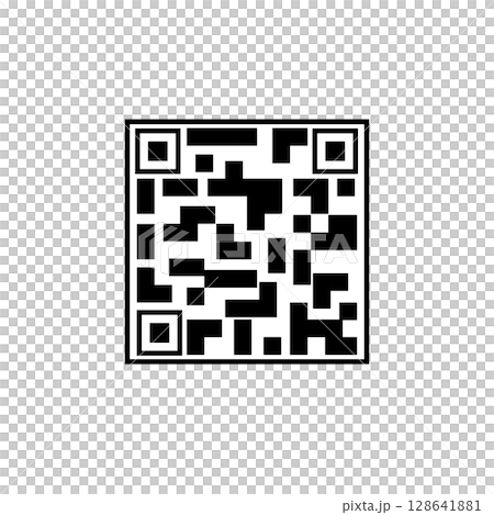 QR 碼樣式圖標 QR 碼樣式圖標 128641881