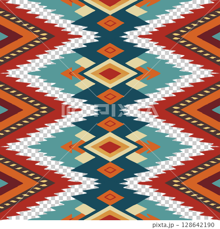 vector seamless pattern. ethnic background. tribal pattern vector seamless pattern. ethnic background. tribal pattern 128642190